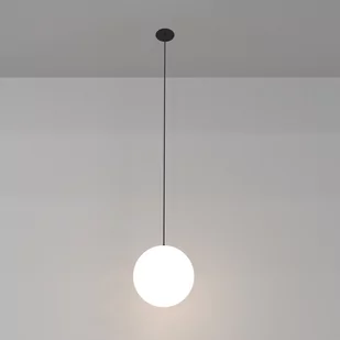 Wisząca lampa Luna P039PL-5W3K-20INS-B Maytoni LED 5W 3000K kula biała czarna - Lampy sufitowe - miniaturka - grafika 1