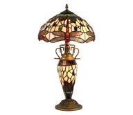 Lampy stojące - Prezent 1710 - Lampa stołowa TIFFANY 2xE27/60W + 1xE14/7W/230V - miniaturka - grafika 1
