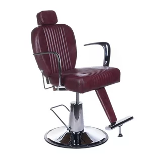 Fotel barberski OLAF BH-3273 Wiśniowy - Fotele fryzjerskie - miniaturka - grafika 3
