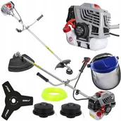 Akcesoria do kos i kosiarek - Kosa spalinowa 1,45kW 52cc szelki,osłona,3xgłowica,żyłka,tar - miniaturka - grafika 1