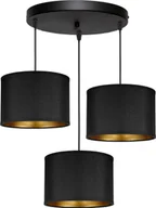 Lampy sufitowe - Lampa wisząca Orno KYLO 3P E27, lampa wisząca, max. 3x60W, czarna, okrągła - miniaturka - grafika 1
