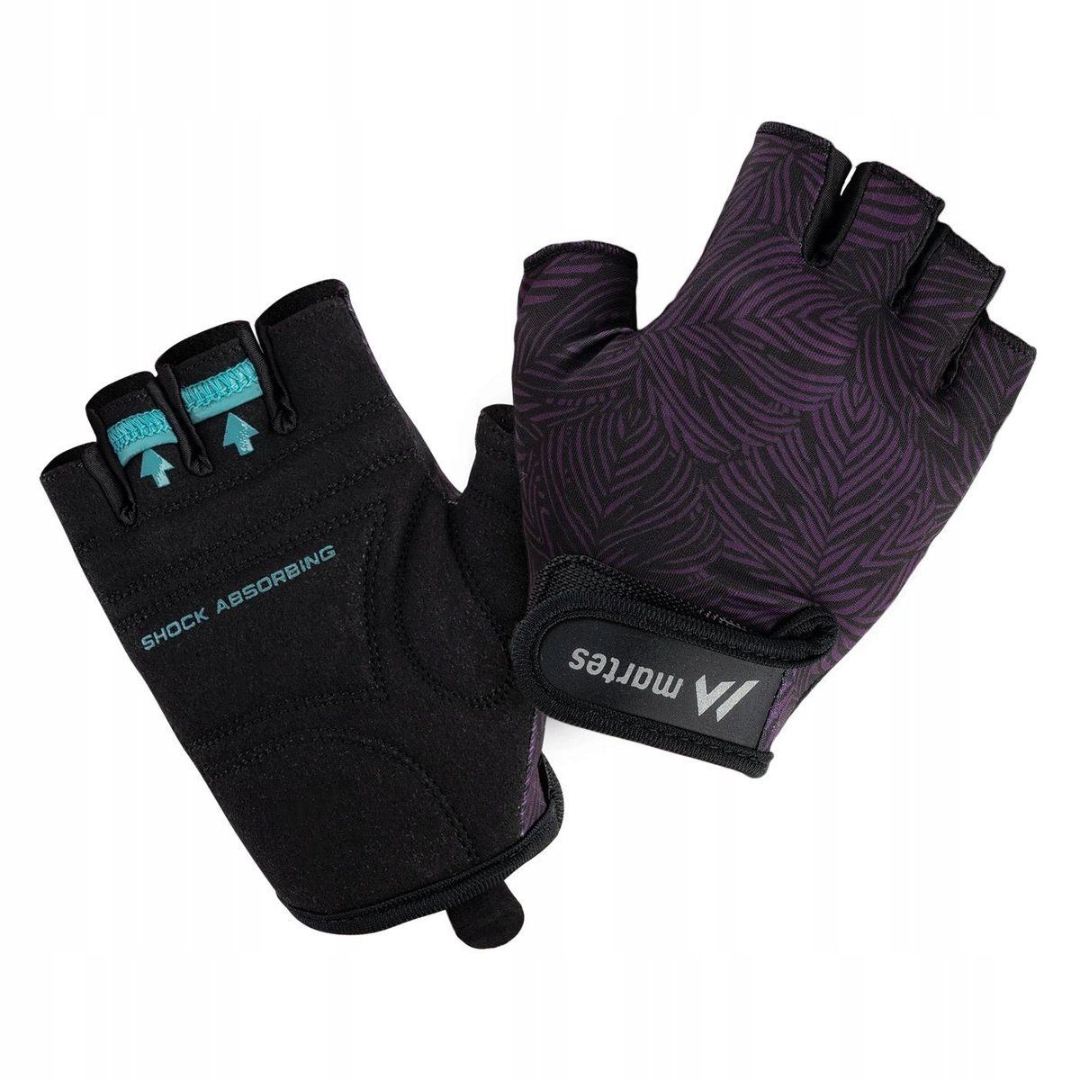 Rękawiczki rowerowe Martes Lady Bayon czarno-fioletowe rozmiar L