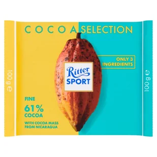 Ritter Sport Czekolada 61% kakao z Nikaragui 100g 0AD6-2936C - Czekolada - miniaturka - grafika 1