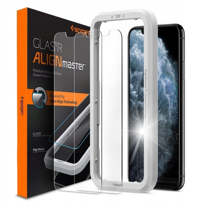 Szkło hartowane SPIGEN Alm Glas.Tr Slim do Apple iPhone 11/XR (2 szt.)