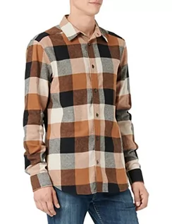 Koszule męskie - ONLY & SONS koszula męska w kratkę, Silver Lining, M - grafika 1