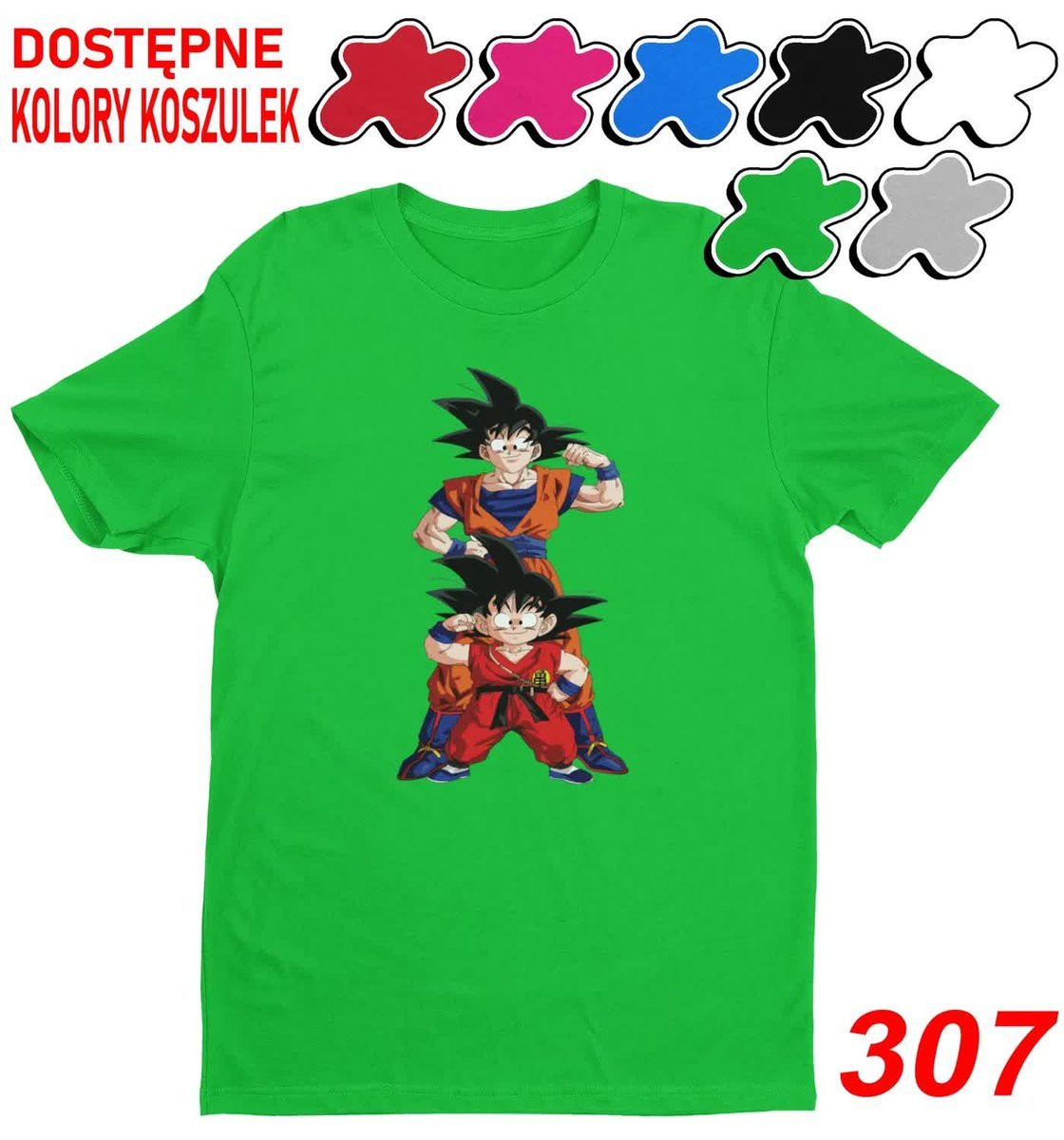 Dziecięca Koszulka Z Nadrukiem Duży Wybór Dragon Ball Postacie -L146-152