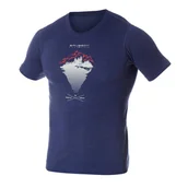 Odzież trekkingowa męska - Koszulka turystyczna z merino męska Brubeck GÓRA Z LINII - miniaturka - grafika 1