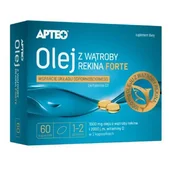 Suplementy naturalne - Synoptis SYNOPTIS PHARMA Olej z wątroby rekina Forte 60 kapsułek - miniaturka - grafika 1