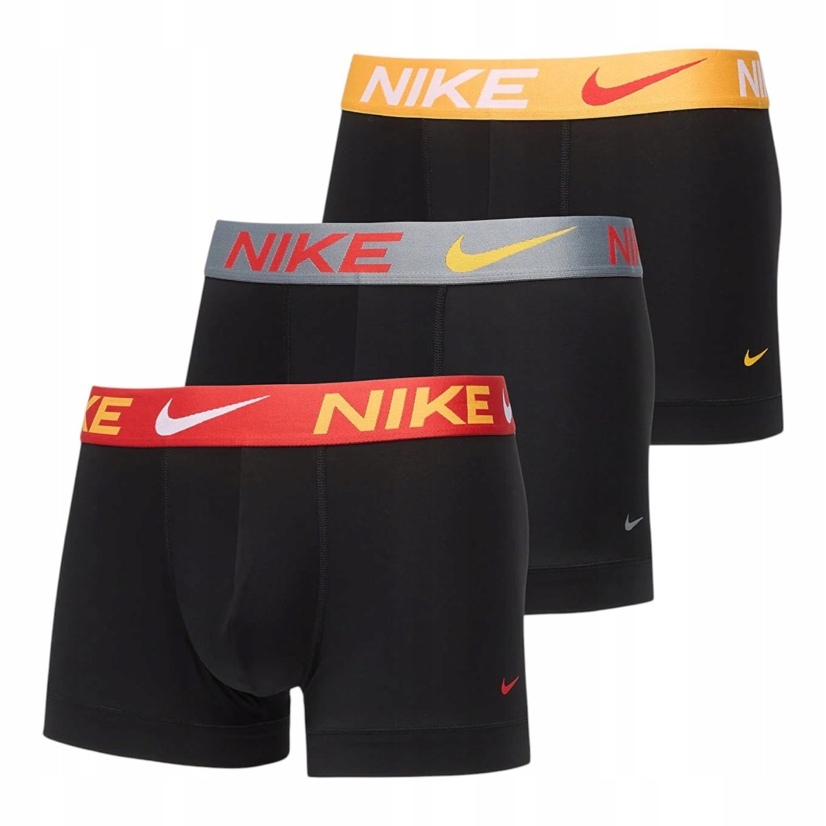 NIKE BOKSERKI MĘSKIE MAJTKI TRUNK 3PK CZARNE r.L