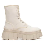 Botki damskie - Botki DeeZee HY305-16 Beżowy - miniaturka - grafika 1