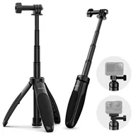 Selfie stick - TELESIN S1-MNP-01 Selfie stick do kamer sportowych, statyw ze stopu aluminium, maks. wysokość 40 cm, zamiennik do GoPro 13/12/11/10/9, vlog, transmisja na żywo, nagrywanie wideo selfie - miniaturka - grafika 1