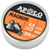 Amunicja do wiatrówek - Śrut Apolo Magnum 4.5 mm, 250 szt. 0.55g/8.48gr (12002) - miniaturka - grafika 1