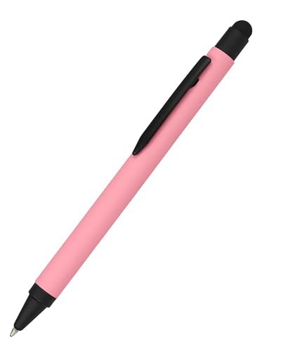Długopis aluminiowy Stylus Rose, długopis z aluminium, wymienny wkład o dużej pojemności, kolor wkładu niebieski, z funkcją Softtouch Feeling, długopis z rysikiem dotykowym, 1 sztuka