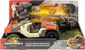 Figurki dla dzieci - Zestaw Mattel Jurassic World Launch 'N Battle Vehicle Set Auto Samochód - miniaturka - grafika 1