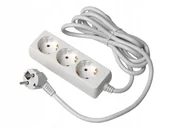 Przedłużacze i rozgałęźniki - Przedłużacz 3x gniazdo schuko, 3m, GTV - miniaturka - grafika 1