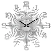 Zegary - JVD Zegar ścienny HT108.1 z kryształkami średnica 49 cm uniwersalny 10541-uniw - miniaturka - grafika 1