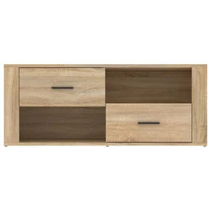 Szafka pod telewizor, dąb sonoma, 100x35x40 cm - Szafki RTV - miniaturka - grafika 7
