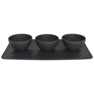 Villeroy & Boch amp;Boch amp;Boch - Zestaw miseczek do dipów 4el. Manufacture Rock 1042399023 - Miski i półmiski - miniaturka - grafika 4