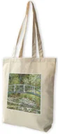 Torby i wózki na zakupy - Torba z naszywką Most nad stawem z liliami wodnymi Claude Monet - miniaturka - grafika 1