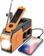 Radia - Radio pogodowe zasilane energią słoneczną, awaryjne, z latarką i lampką do czytania, radio AM/FM/NOAA i powerbank o pojemności 2000 mAh - miniaturka - grafika 1