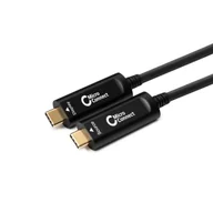 Kable USB - MicroConnect Premium Optic USB-C, 20m obsługujący 4K60Hz, tylko wideo, bez ładowania - miniaturka - grafika 1