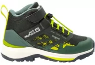 Buty dla chłopców - Jack Wolfskin Dzieci uniseks VILI HIKER TEXAPORE MID K buty do chodzenia, slate Zielony, 38 EU - miniaturka - grafika 1