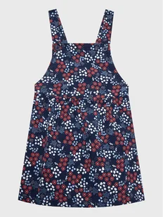 United Colors Of Benetton Sukienka codzienna 45GBGT006 Granatowy Regular Fit - Sukienki i spódniczki dla dziewczynek - miniaturka - grafika 1