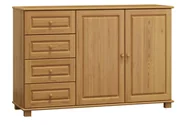 Komody - Komoda drewniana sosnowa 152 olcha - miniaturka - grafika 1