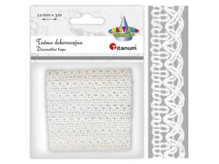 Elegancka Biała Taśma Koronkowa 3M – Idealna Do Dekoracji I Rękodzieła! Dodaj Urok I Styl Do Swoich Projektów! - Przybory szkolne Elegancka Biała Taśma Koronkowa 3M – Idealna Do Dekoracji I Rękodzieła! Dodaj Urok I Styl Do Swoich Projektów! - Przybory szkolne - miniaturka - grafika 1