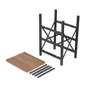 Meble turystyczne - Bo-Camp Składana szafka Hamlets z 3 szufladami szara - miniaturka - grafika 1