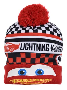 Disney Cars Czapka "Auta" w kolorze czerwono-białym - Czapki damskie - miniaturka - grafika 1