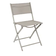 Fotele i krzesła ogrodowe - Krzesło Elba składane outdoor beżowe - miniaturka - grafika 1