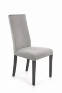 Krzesła - Diego 1 krzesło tapicerowane szare nogi czarne - miniaturka - grafika 1