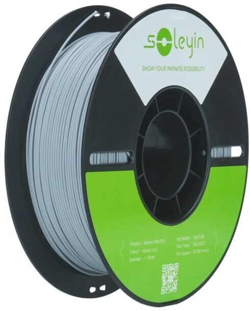 Filament Soleyin PLA Matte 1kg, grey 3301010517