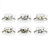Serwisy do kawy i herbaty - Portmeirion Botanic GardenTradtional Shape Breakfast Cup and Saucer, Set of 6 Assorted Motifs BG04557 - miniaturka - grafika 1