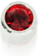 Piercing - Kolczyki rubin w oprawie pełnej srebrne r Studex Plus - miniaturka - grafika 1