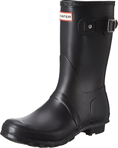 Hunter Oryginalne krótkie kalosze unisex, Czarny oryginalny krótki Wfs1000rma, 41 EU