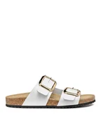 Klapki i japonki damskie - Geox Klapki D Brionia R D45Y3B 00085 C1000 Biały - miniaturka - grafika 1