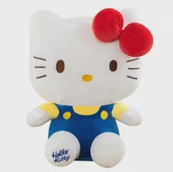 Maskotki i pluszaki - Maskotka Pluszak Duża Hello Kitty W Ogrodniczkach 40 Cm - miniaturka - grafika 1