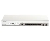 Switche - D-Link DBS-2000-10MP/E łącza sieciowe Zarządzany L2 Gigabit Ethernet (10/100/1000) Obsługa PoE Szary - miniaturka - grafika 1