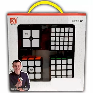 Zestaw mega szybkich kostek QiYi Kostka 2x2 3x3 4x4 5x5 + algorytmy rubika - Łamigłówki - miniaturka - grafika 1
