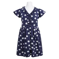 Piżamy ciążowe - EWA 970453 LINDA Koszula ciążowa granatowa stokrotki XL - miniaturka - grafika 1