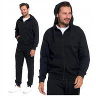 Bluzy męskie - BLUZA MĘSKA Dresowa Rozpinana z Kapturem Gładka z Kieszeniami MORAJ 3XL - miniaturka - grafika 1