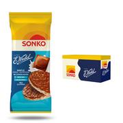 Ciastka - 28x SONKO Wafle ryżowo-kukurydziane w czekoladzie mocno mlecznej E.Wedel 65g - miniaturka - grafika 1