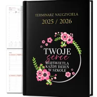 Kalendarze - KALENDARZ PLANER A5 2025/2026 TWOJE SERCE ROZŚWIETLA KAŻDY DZIEŃ W SZKOLE - miniaturka - grafika 1