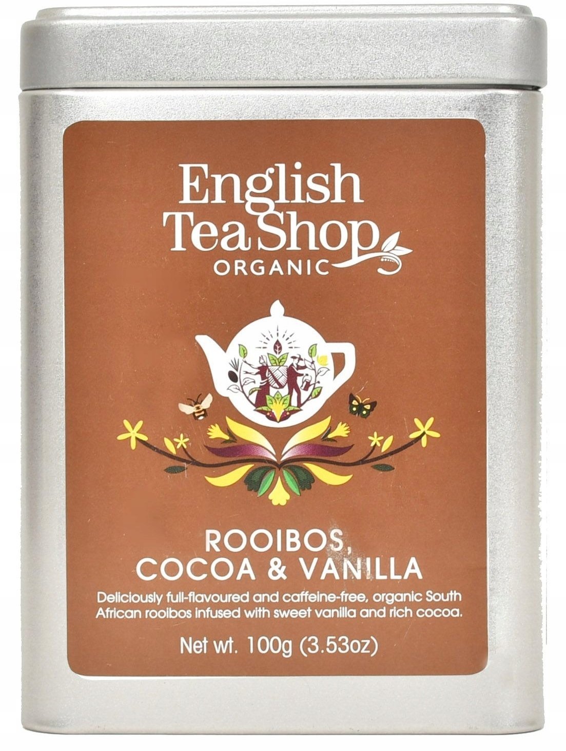 Herbata liściasta Rooibos English Tea Shop Rooibos Cocoa & Vanilla 100g