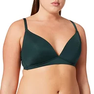 Biustonosze - ESPRIT Shiny Micro Par Wireless wyściełany biustonosz damski, Dark Teal Green, 80C - miniaturka - grafika 1