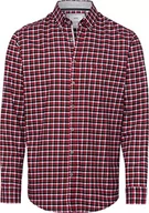 Koszule męskie - BRAX Męska koszula w stylu Daniel C Light Flanell Check w kratkę, koszula flanelowa z kołnierzem button-down, Burned RED, 3XL - miniaturka - grafika 1