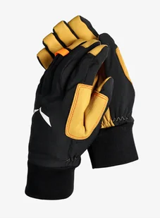 Rękawiczki softshell Salewa Ortles DST/AM Gloves - black out - Rękawiczki - miniaturka - grafika 1