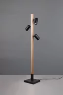 Lampy stojące - Marley lampa podłogowa 3xGU10 + 1xLED/20W drewno/czarna 412510432 - miniaturka - grafika 1
